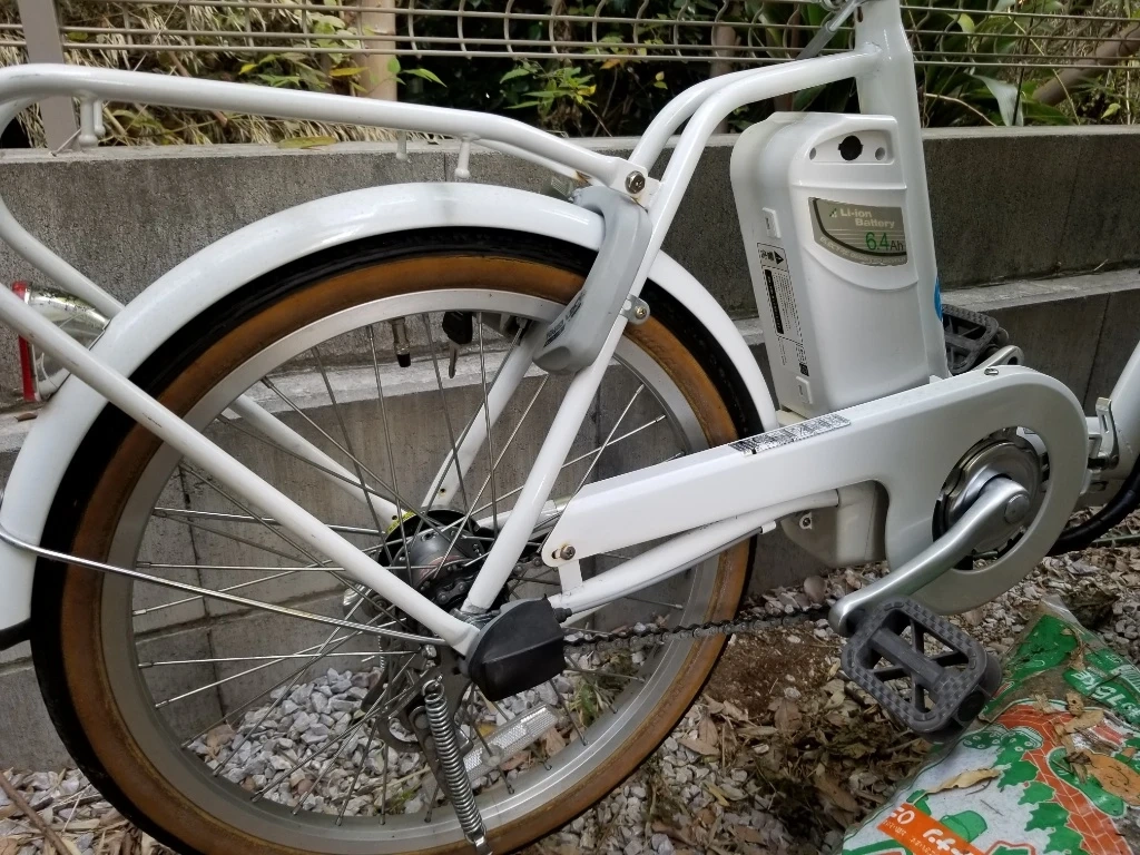 電動アシスト折りたたみ自転車の写真5枚目