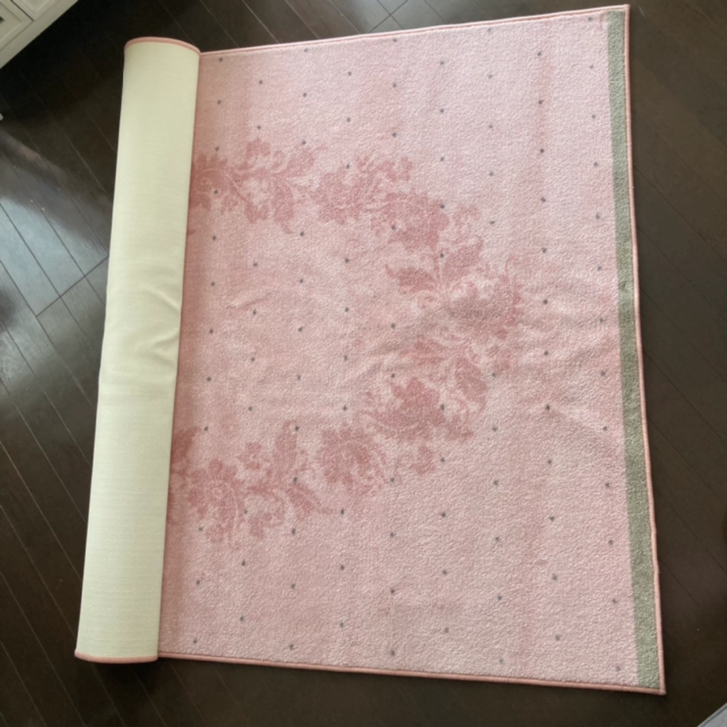 【お値下げしました】IKEAラグマットRARING ピンク 洗濯機丸洗い可能