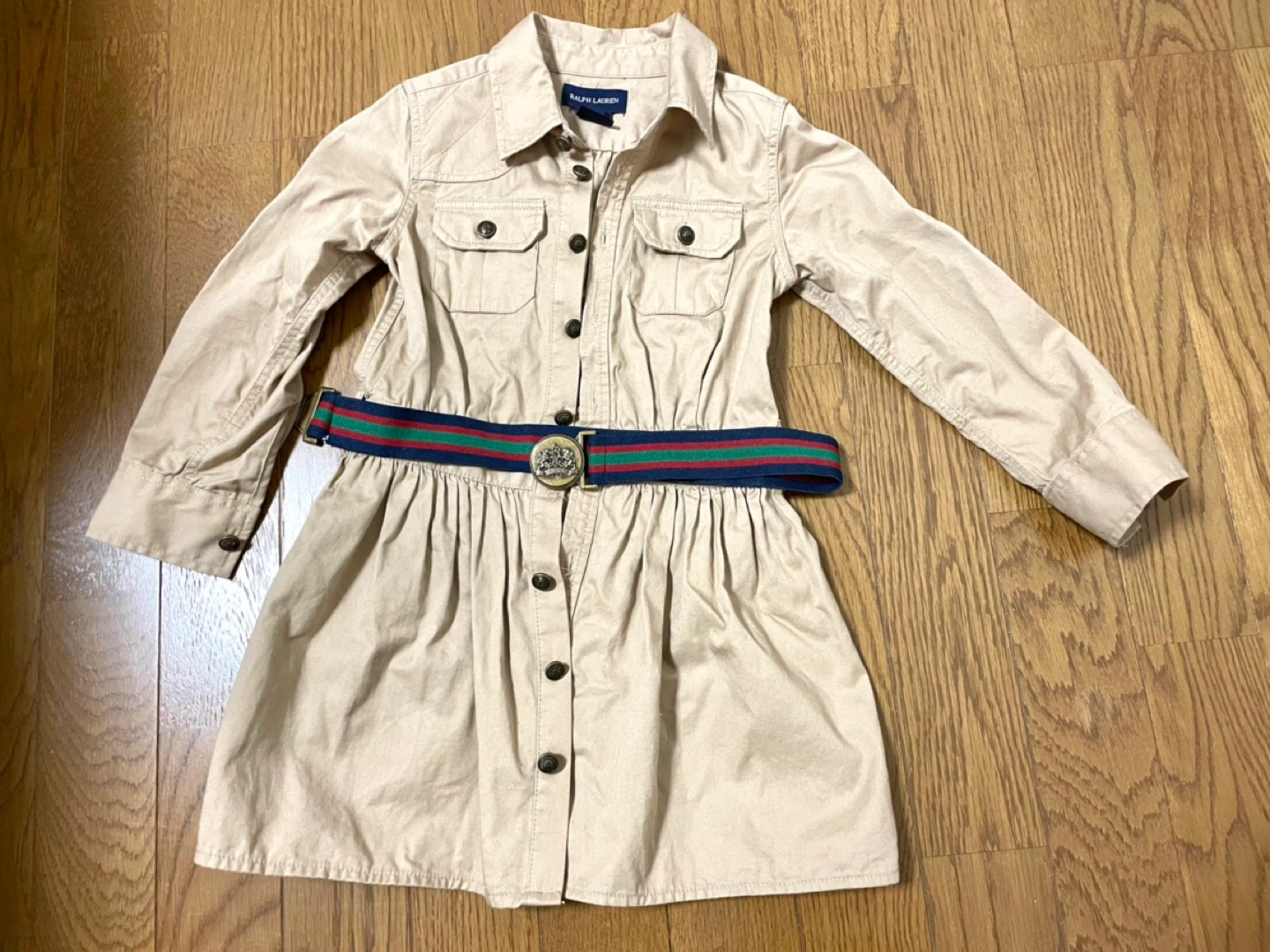 ラルフローレンのベージュのワンピース 4T