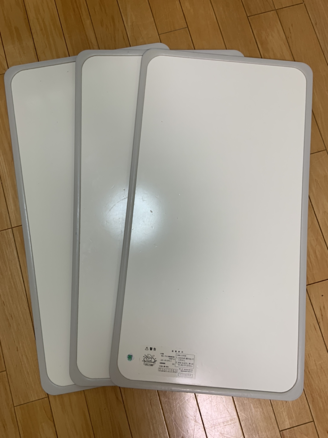 オーエ 組み合わせ 風呂ふた アイボリー 3枚組:幅73×長さ118cm用 防カビ 抗菌 日本製 L-12 3枚入の写真4枚目