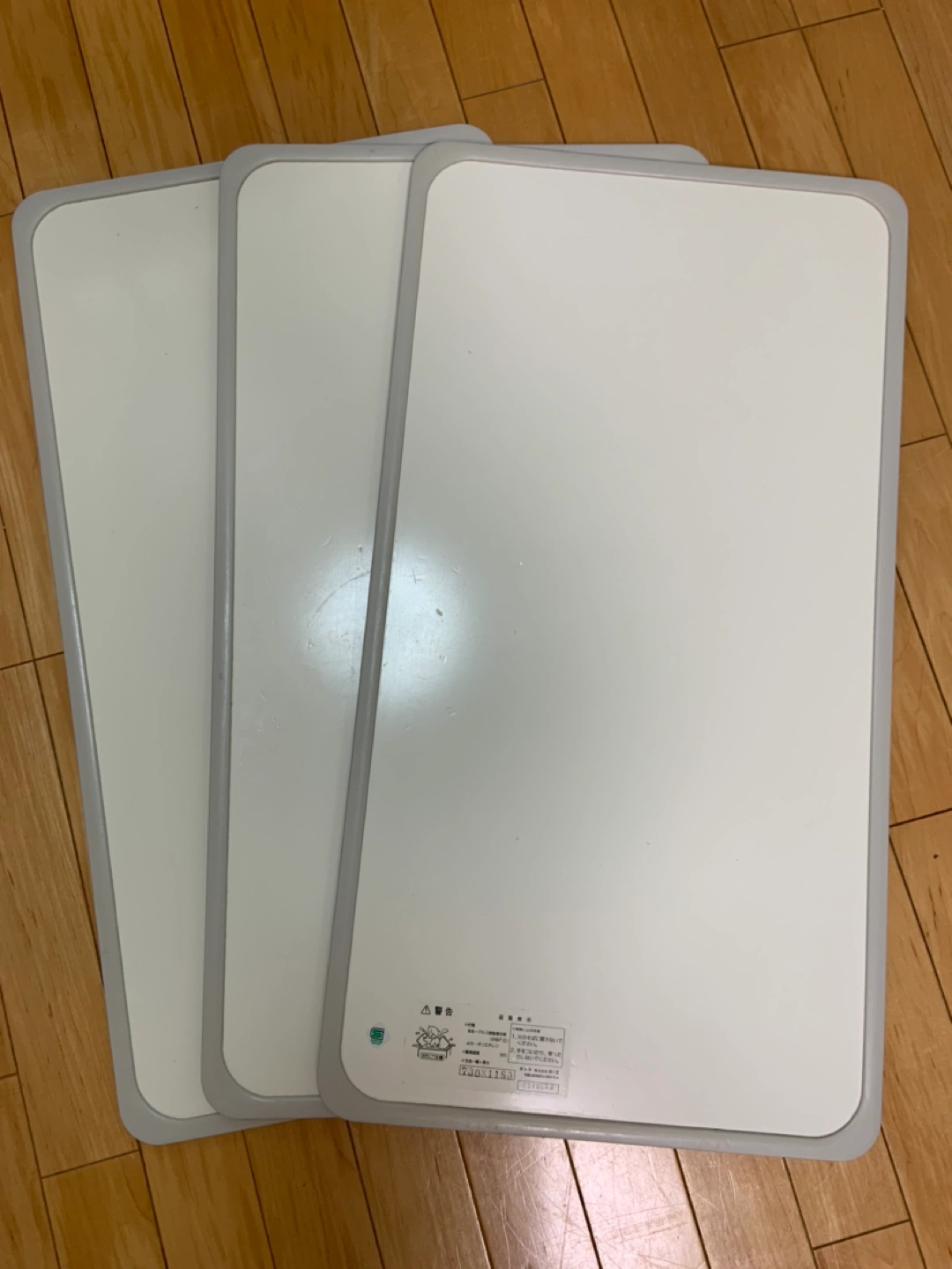 オーエ 組み合わせ 風呂ふた アイボリー 3枚組:幅73×長さ118cm用 防カビ 抗菌 日本製 L-12 3枚入の写真4枚目