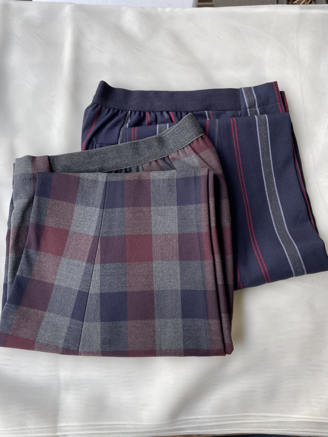 【超美品】UNIQLO ウエストゴムパンツ／チェック柄の写真4枚目