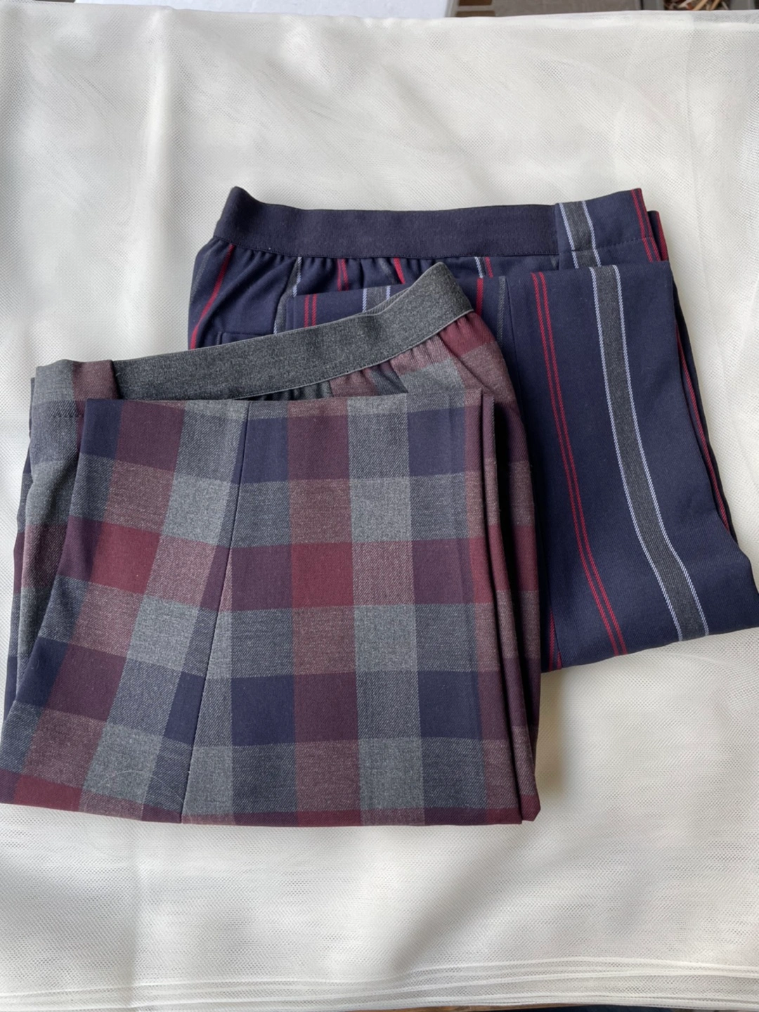 【超美品】UNIQLO ウエストゴムパンツ/チェック柄の写真4枚目