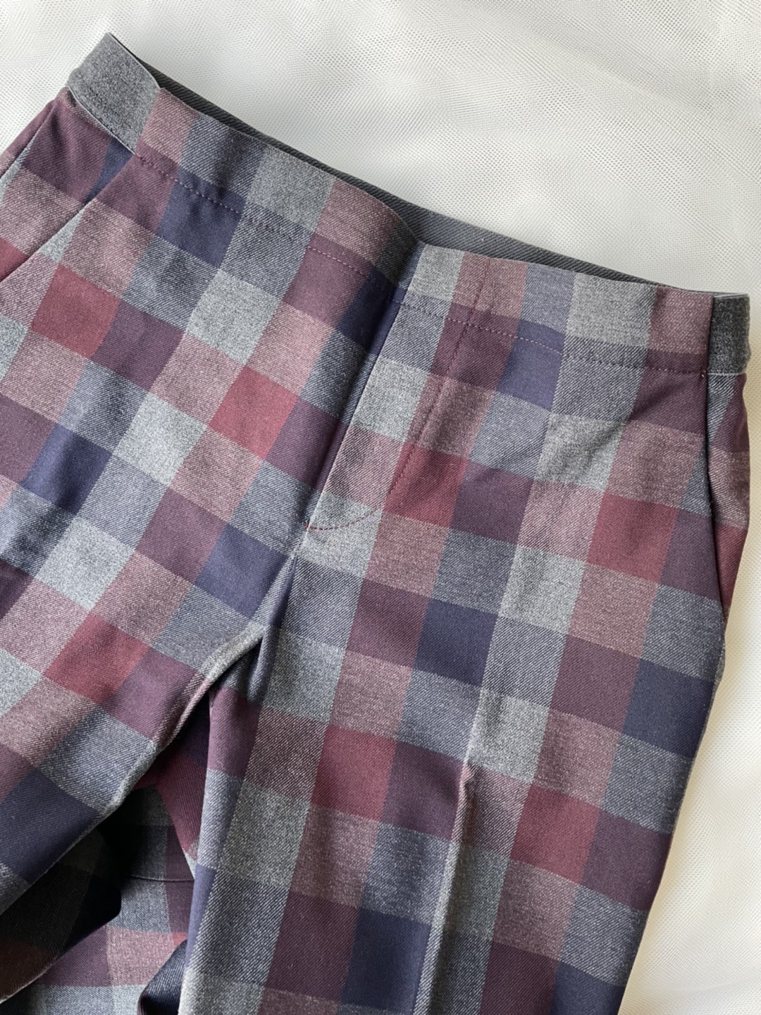 【超美品】UNIQLO ウエストゴムパンツ／チェック柄の写真2枚目