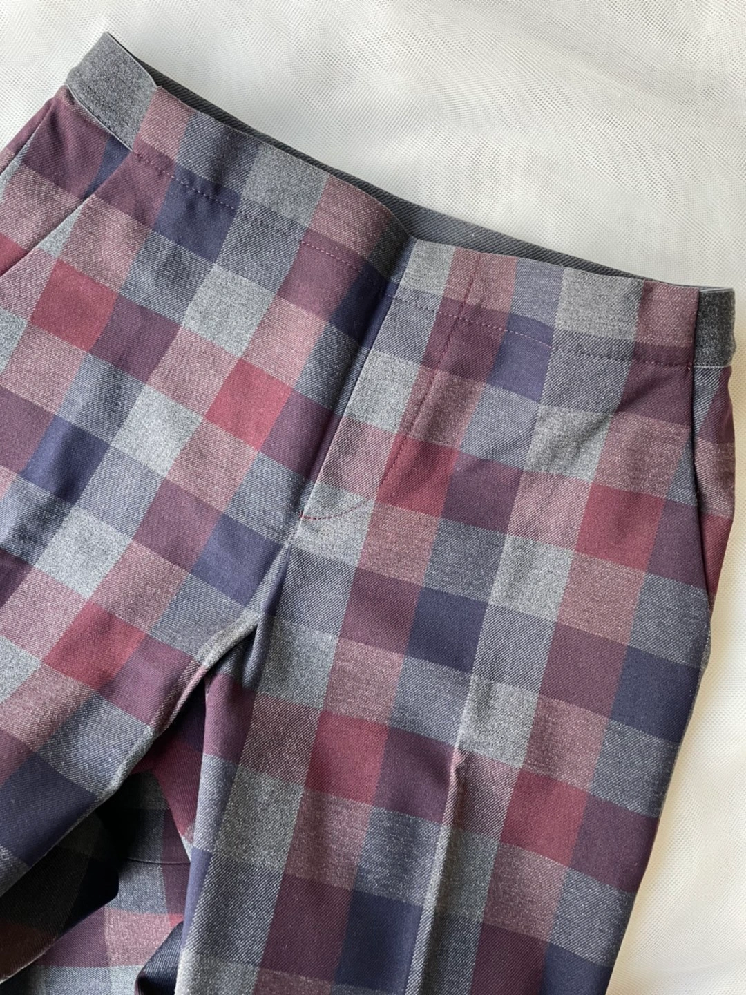 【超美品】UNIQLO ウエストゴムパンツ/チェック柄の写真2枚目