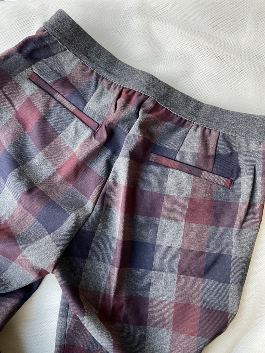 【超美品】UNIQLO ウエストゴムパンツ／チェック柄の写真3枚目
