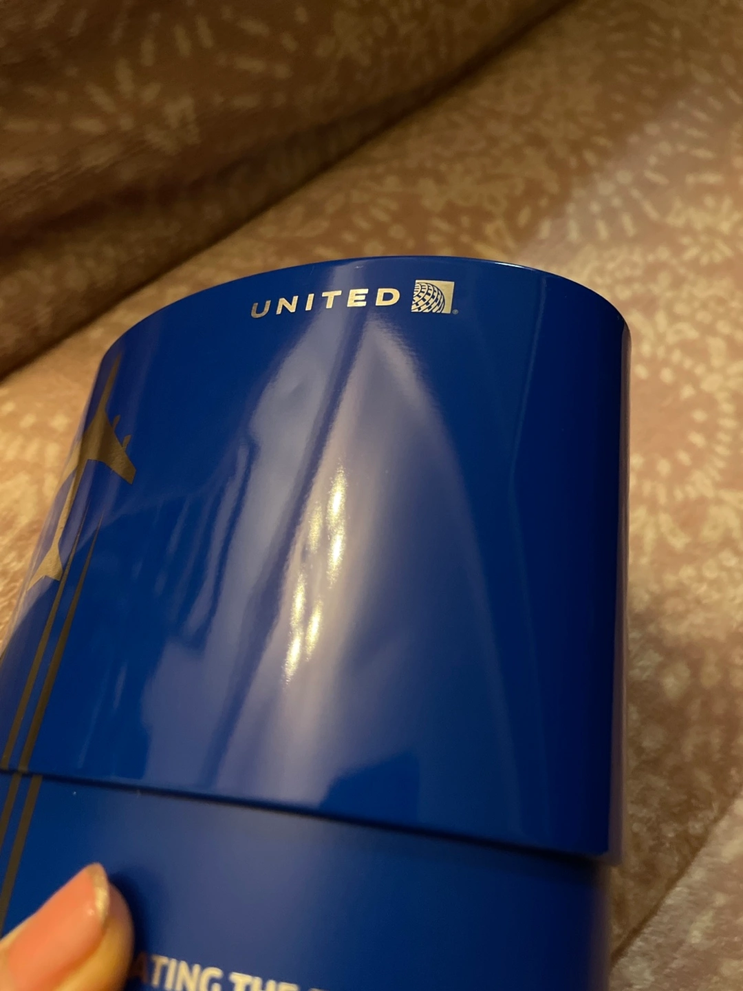 レア!ボーイング747退役記念 ユナイテッド航空ビジネスクラスアメニティ缶の写真4枚目