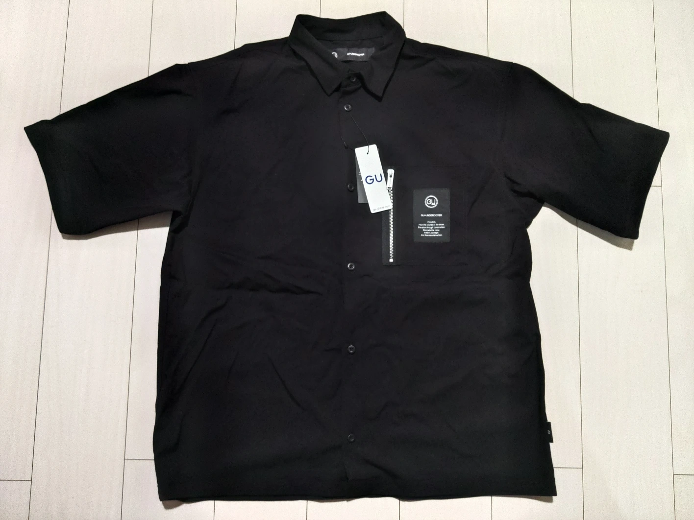 GU×UNDERCOVER シャツ(5分袖)