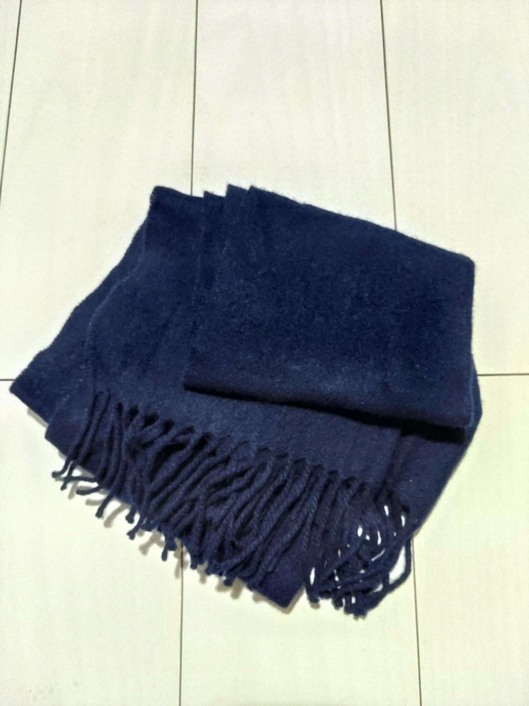 無印良品　マフラー　紺