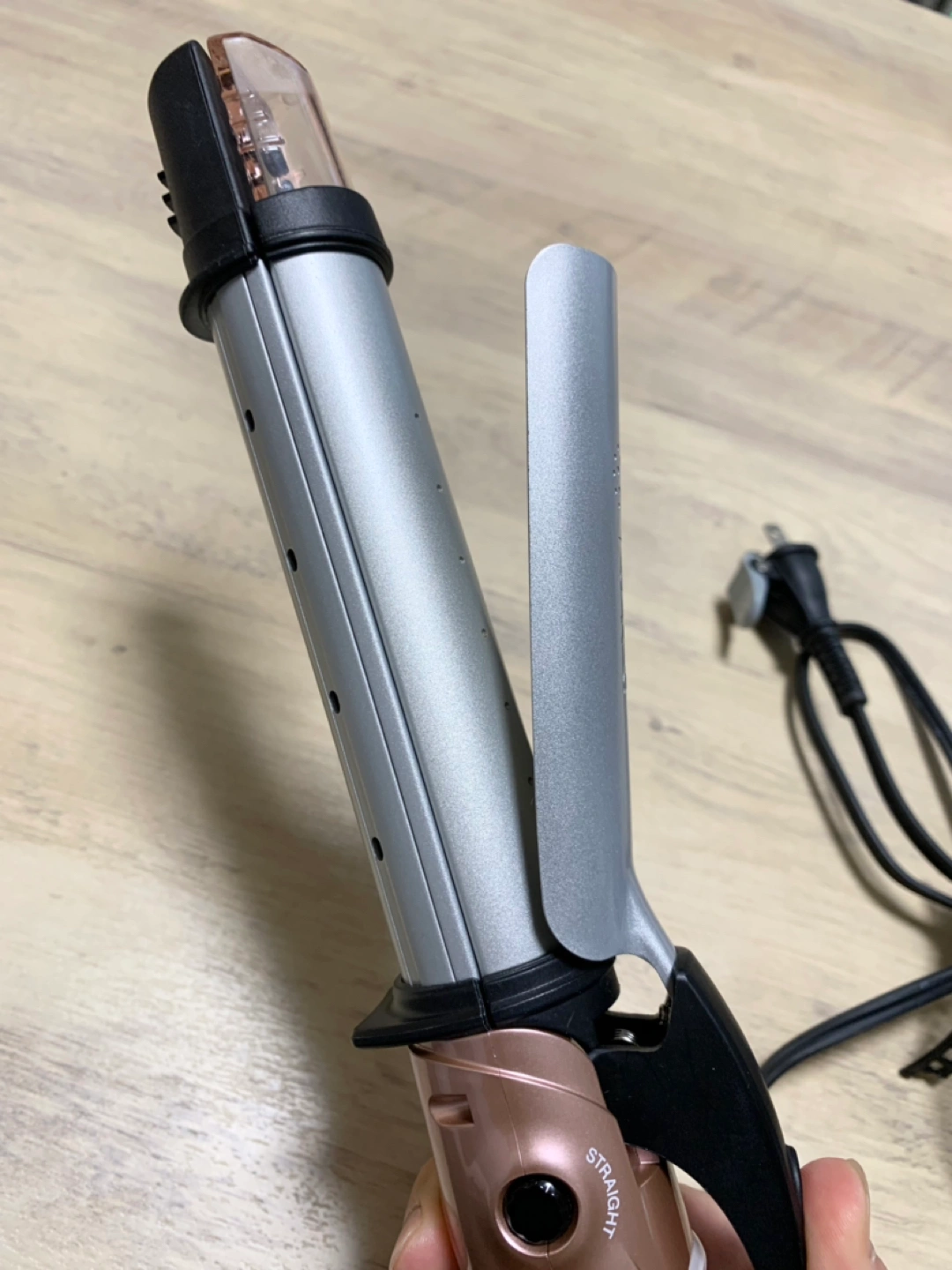 テスコム (TESCOM) ヘアアイロン スチーム付 マイナスイオン 2WAY ione 32mmの写真3枚目