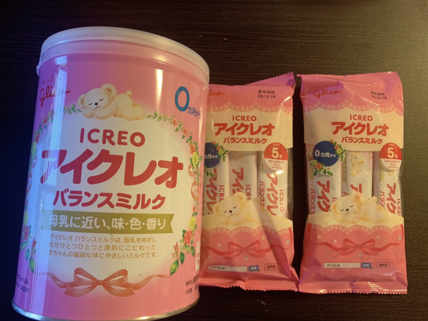 アイクレオ粉ミルク未開封+スティック10本