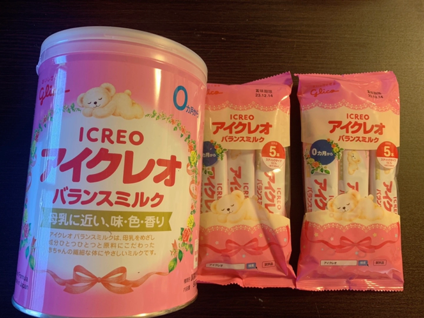 アイクレオ粉ミルク未開封+スティック10本