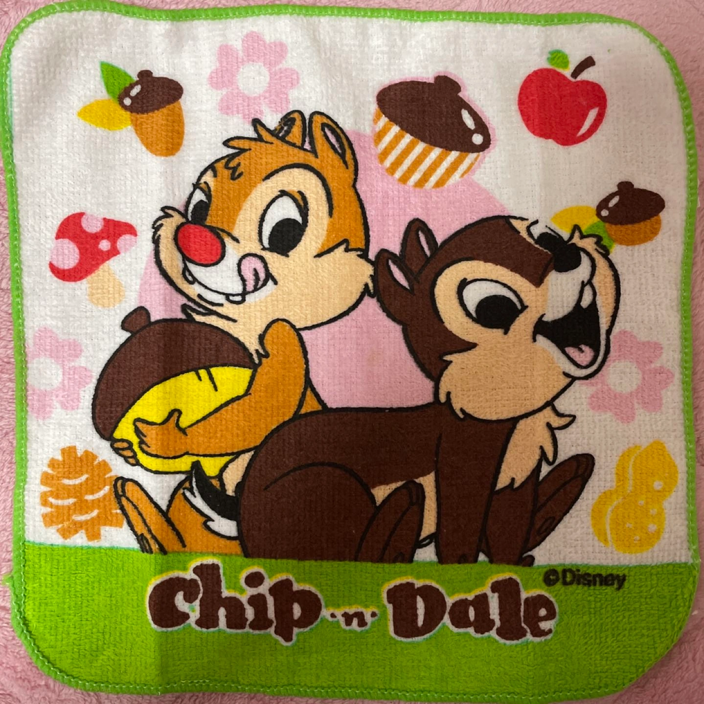 チップとデールのミニタオル