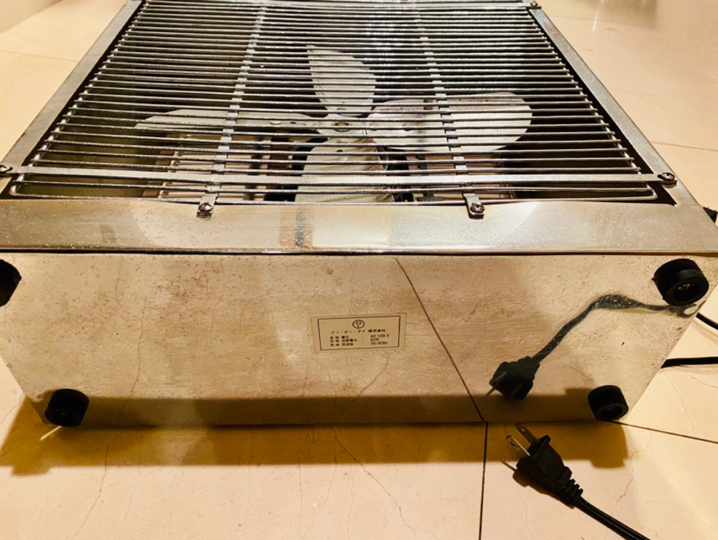 ヴィンテージ 扇風機/換気扇 シルバー色の写真3枚目