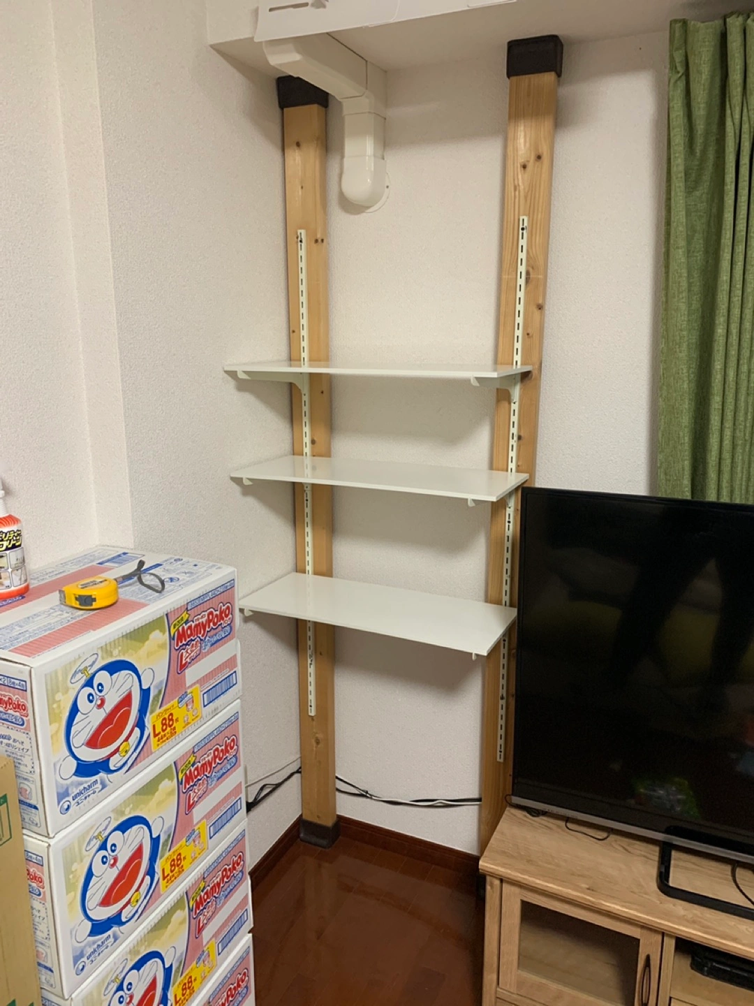 自作 ガチャ棚 193cm
