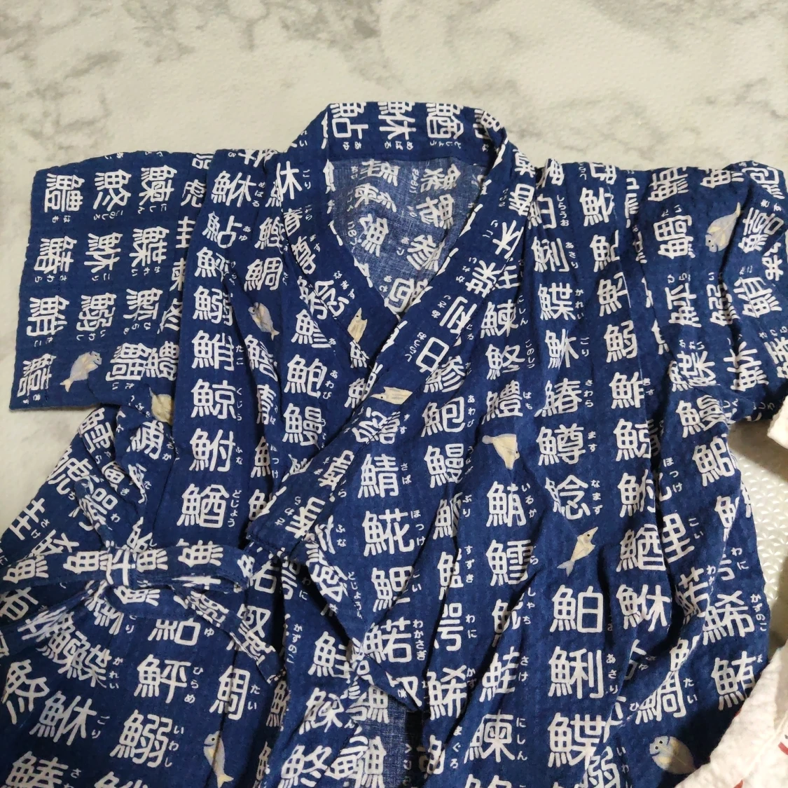 甚平風ロンパース2枚セットの写真2枚目