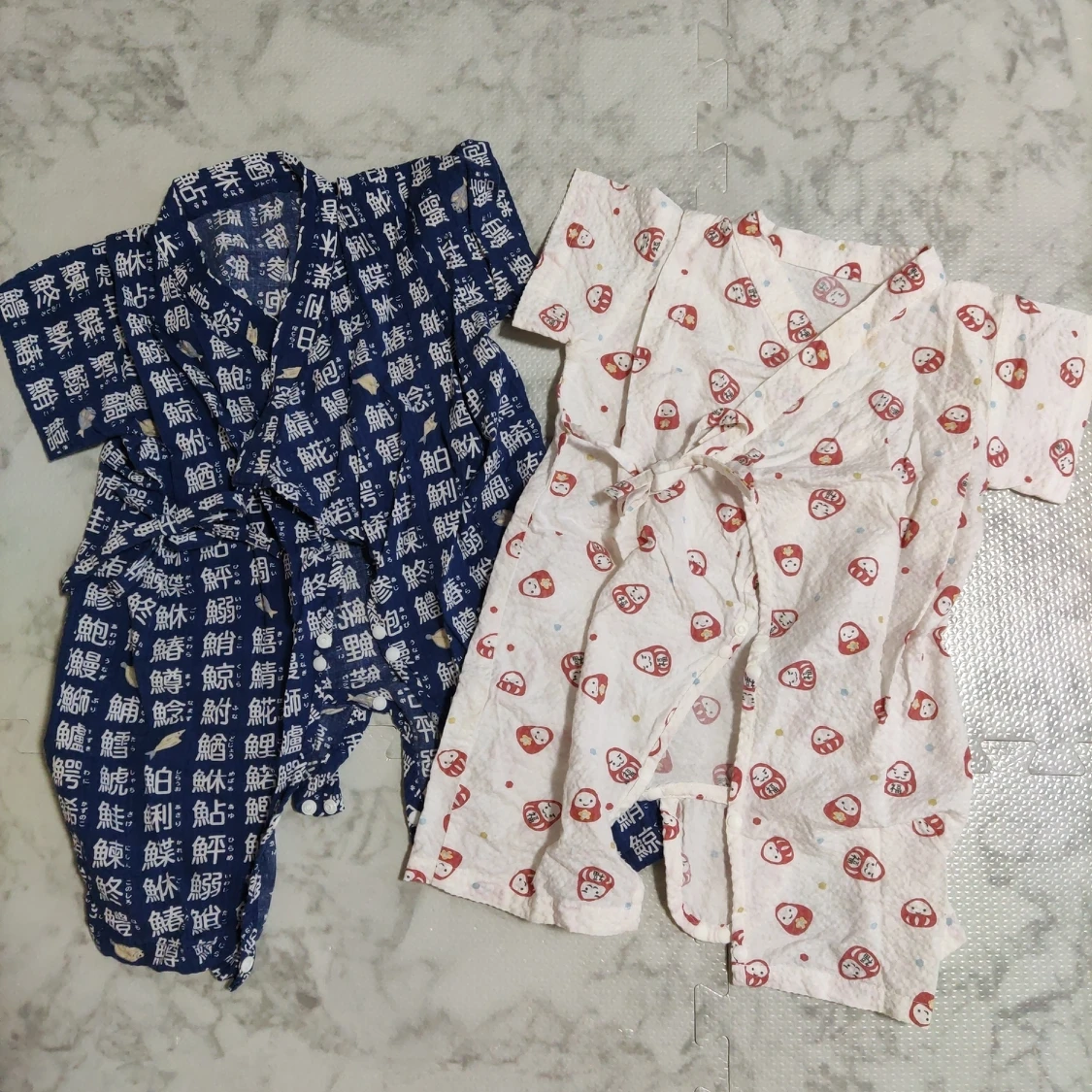 甚平風ロンパース2枚セット