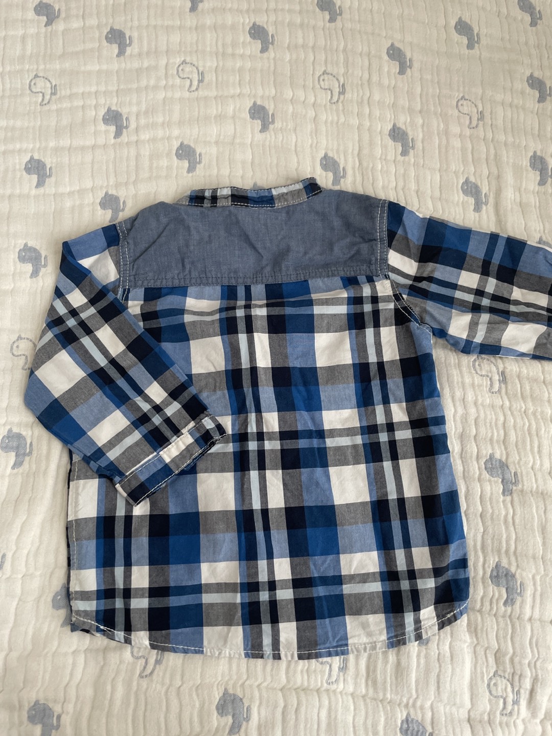H&M ベビー用チェックシャツ 6-9Ｍの写真5枚目