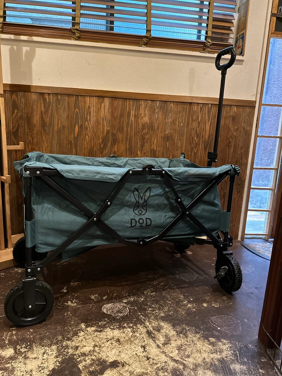 DOD フォールディング キャリーワゴン ブルーグレーの写真2枚目