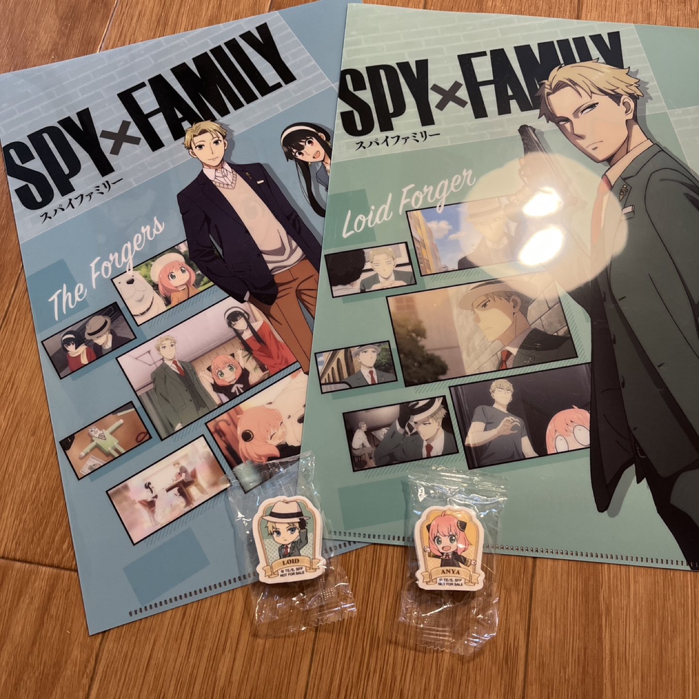 【くら寿司】SPY×FAMILY  クリアファイル&消しゴム