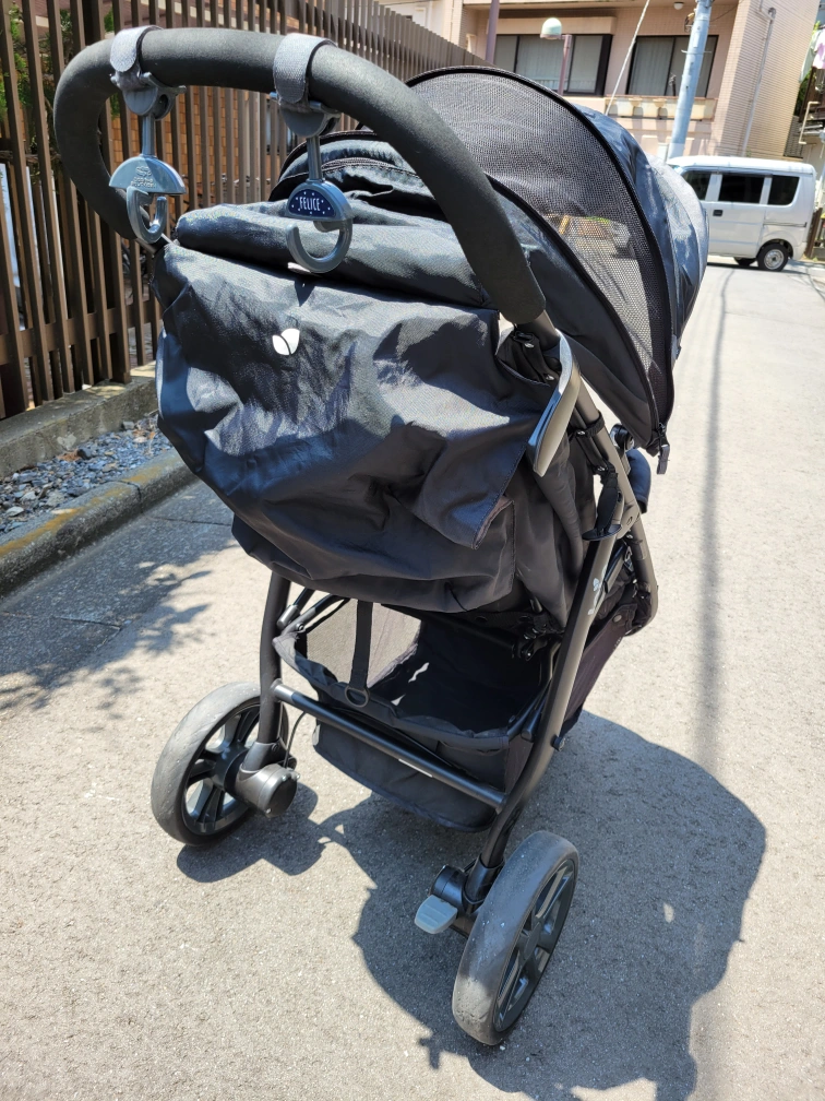 KATOJI Joie ベビーカー LiteTrax レインカバー・取説・ドリンクホルダー付きの写真8枚目