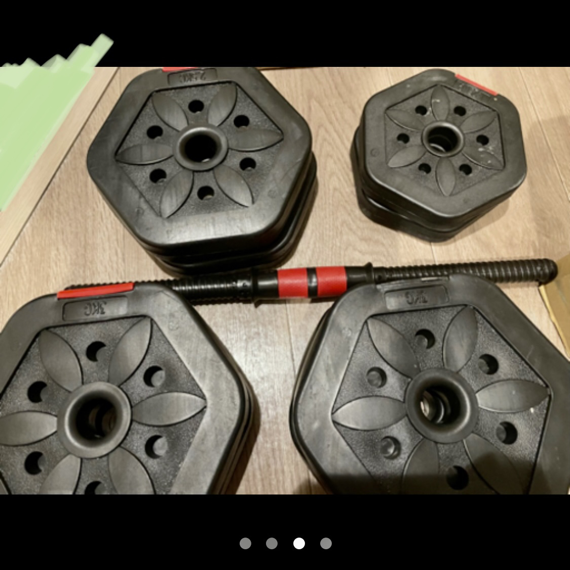 【ほぼ未使用】ダンベル&バーベル40kg (20kg×2)