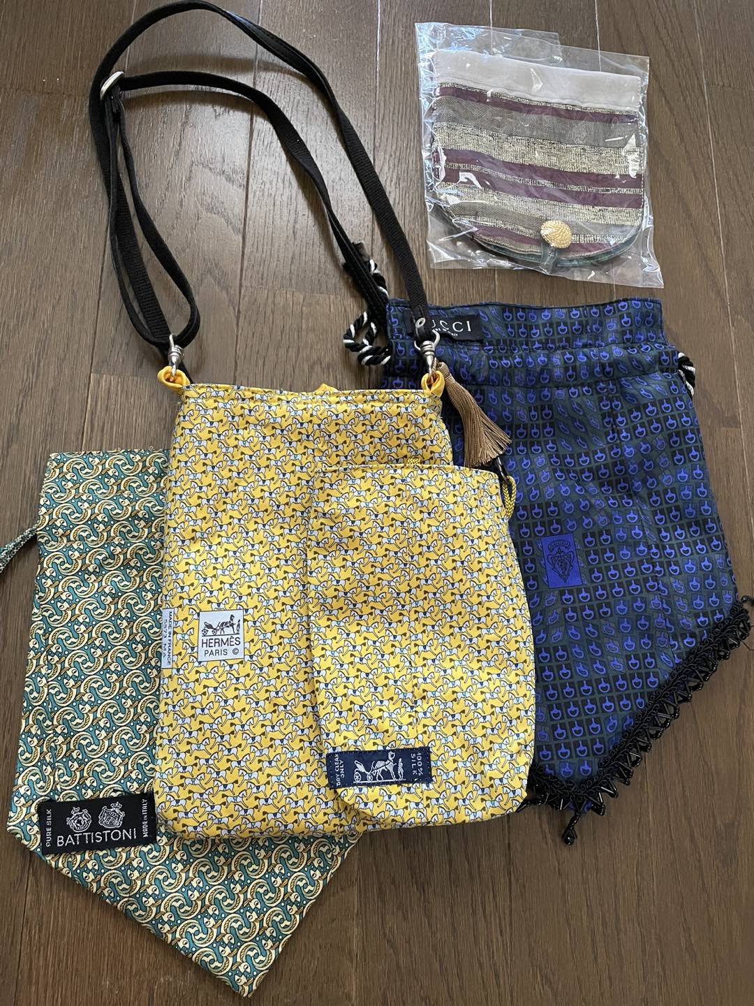 新品未使用、ハンドメイドポーチ、巾着、ミニバッグ等