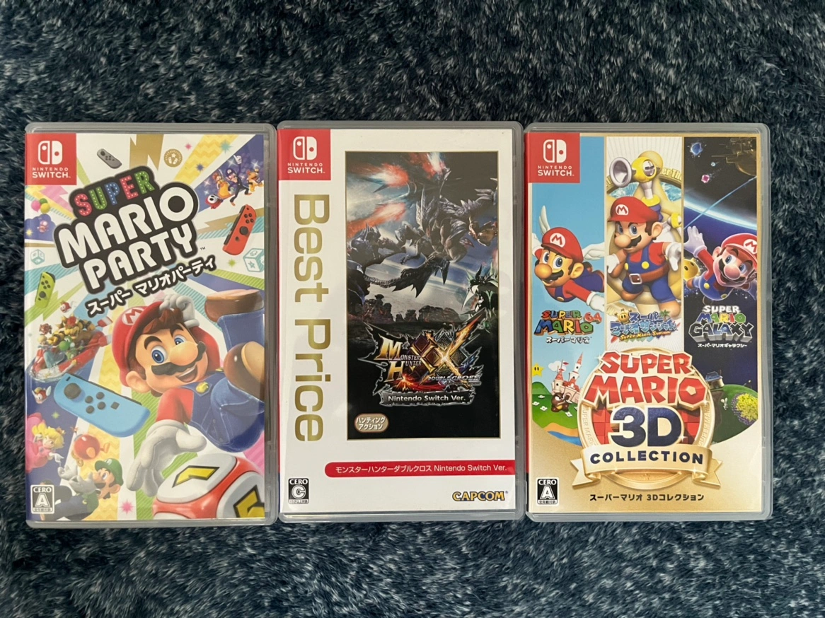 switchのソフト3つ