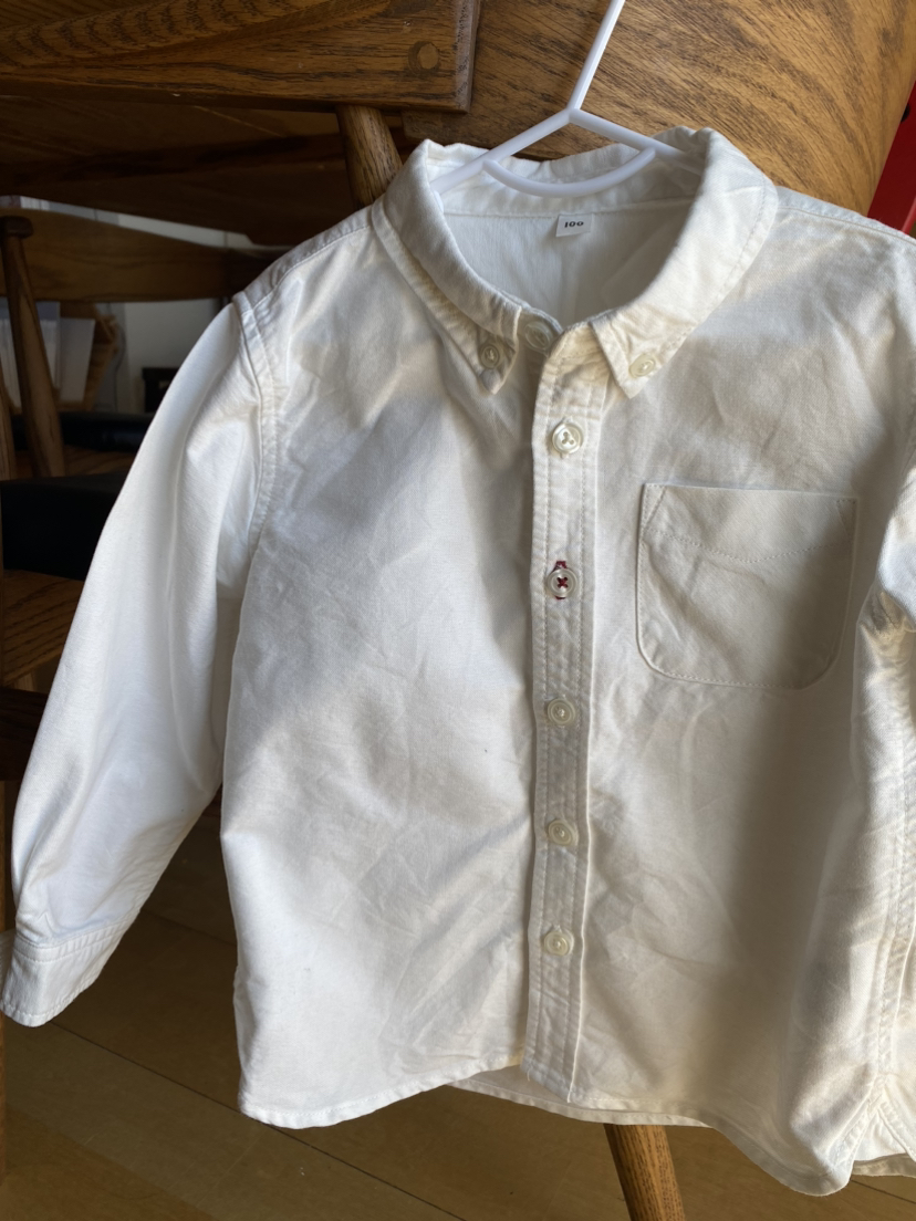 無印良品　白シャツ　サイズ100