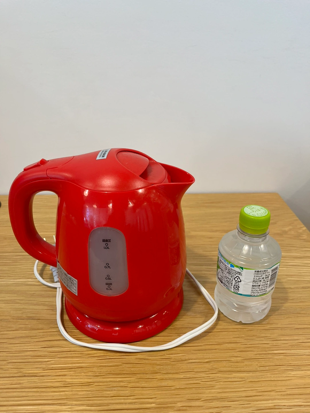電気ケトル 赤の写真2枚目