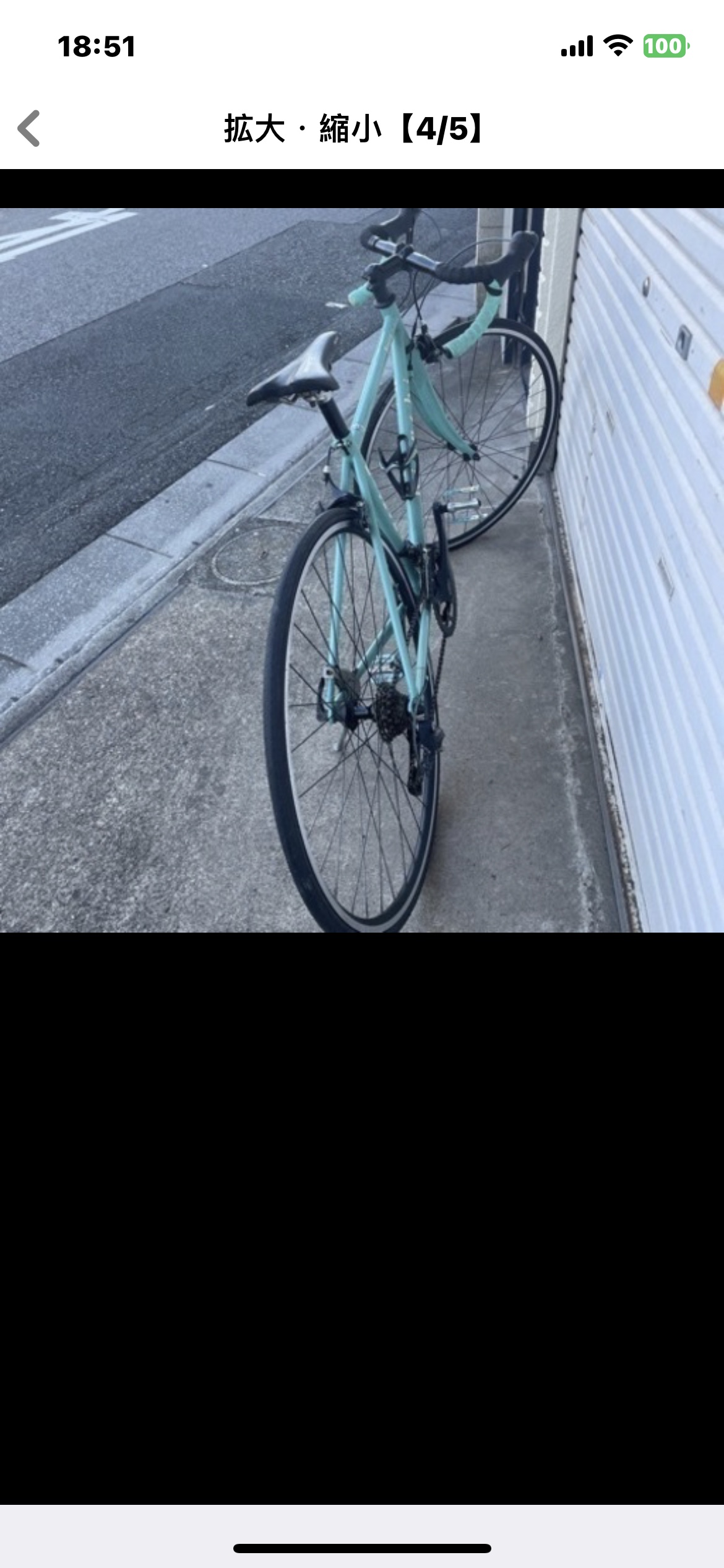 ビアンキのクロモリロードバイクの写真5枚目