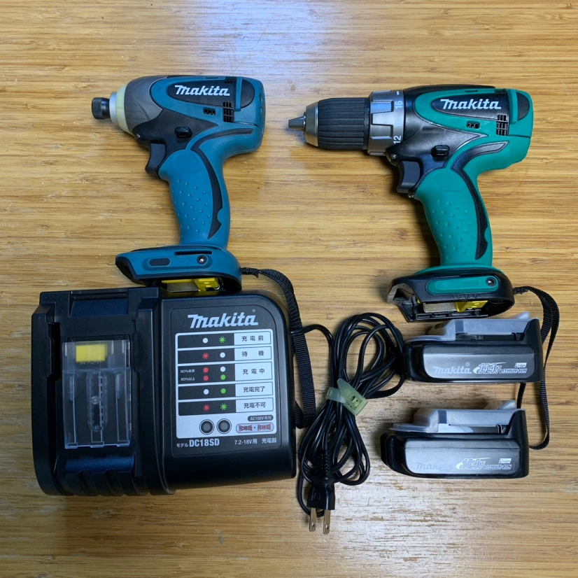 マキタ 充電式 makita インパクト ドライバー ドリル セット 14.4v
