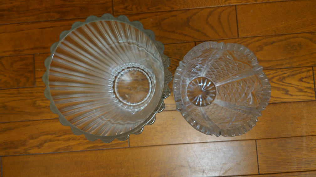 花瓶　2こ　ガラス製の写真4枚目