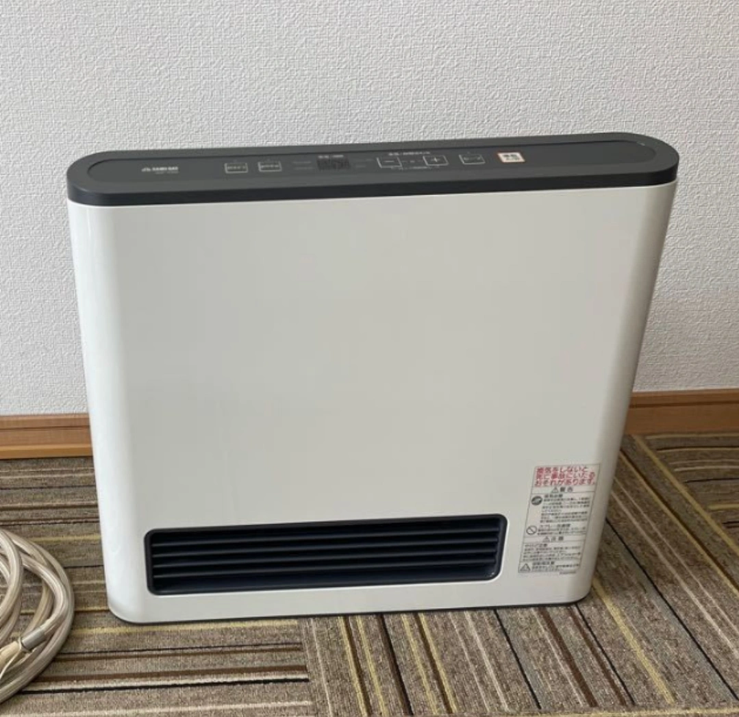 都市ガスファンヒーター+ゴムホース 西部ガス ノーリツ ガスファンヒーター ホワイト SGF-401SN