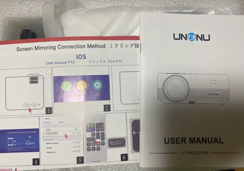 UNENU プロジェクター 小型 9200lmの写真4枚目