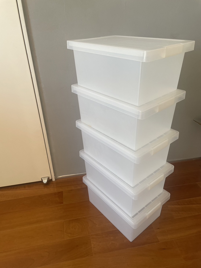 無印良品　収納ボックス（深）蓋付き　5個