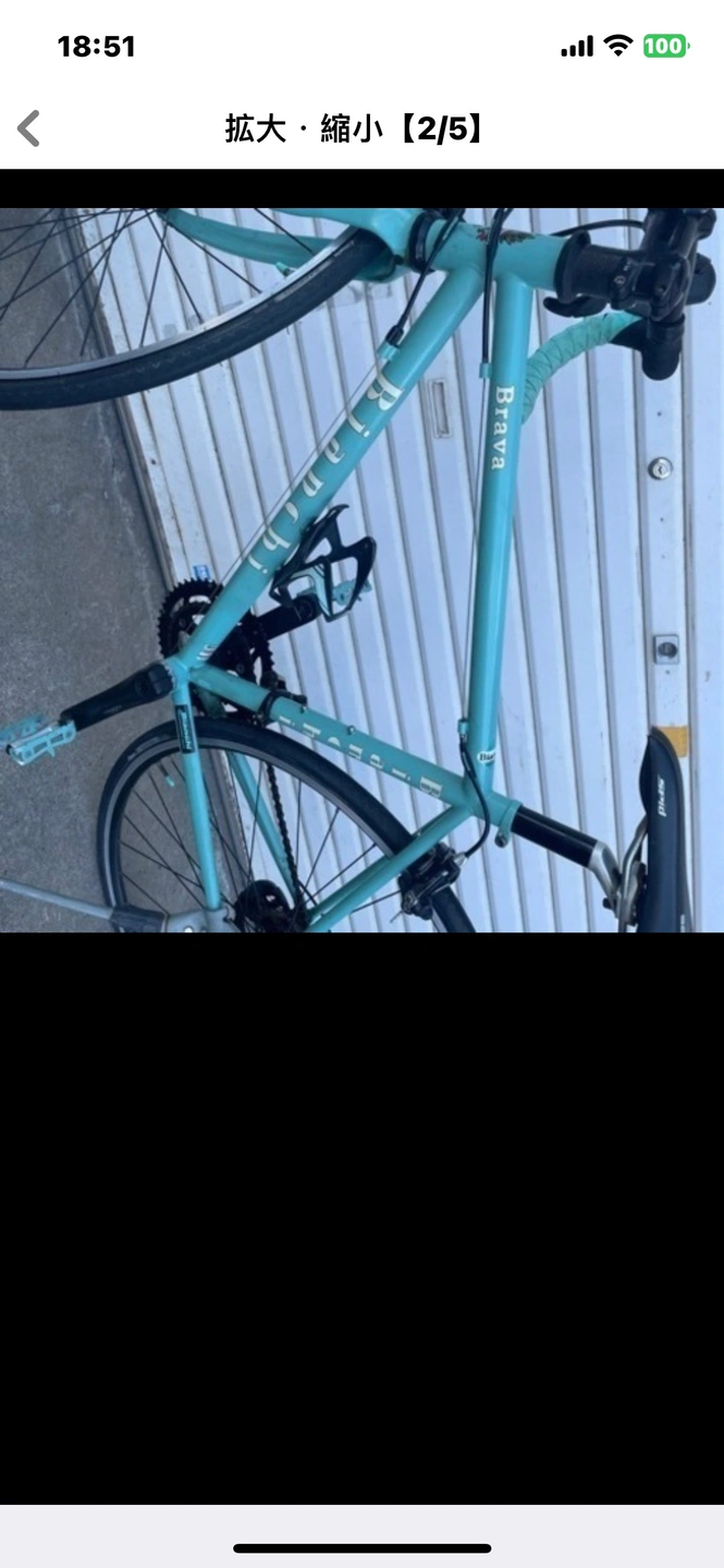 ビアンキのクロモリロードバイクの写真2枚目