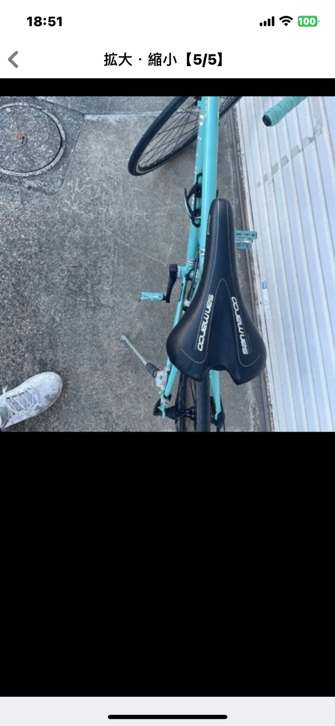 ビアンキのクロモリロードバイクの写真4枚目