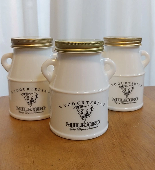 MILK'ORO(ミルコロ)ヨーグルト空き瓶3本