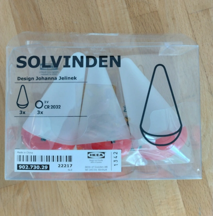 譲ります 新品未使用 IKEA SOLVINDEN ミニライト 3個セット