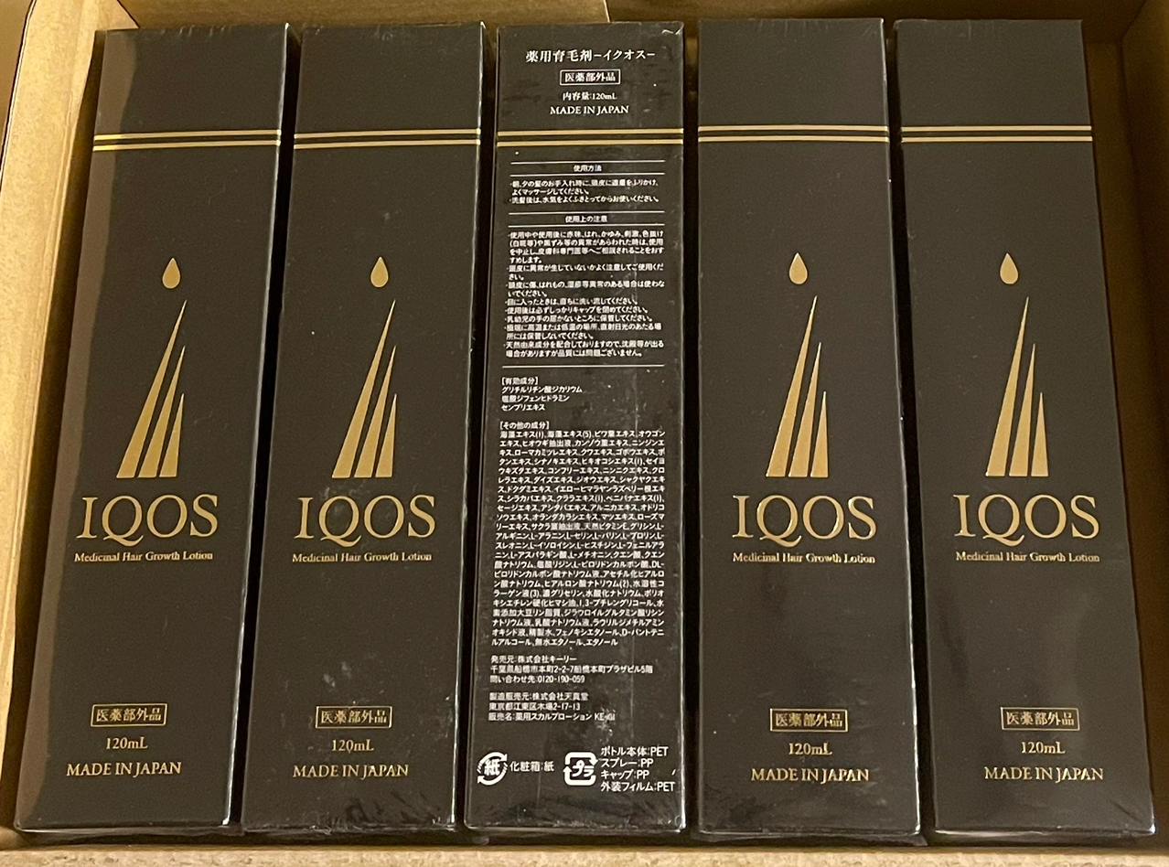 イクオス 薬用育毛剤 育毛 薄毛 抜け毛 120ml 5本組 新品 未開封