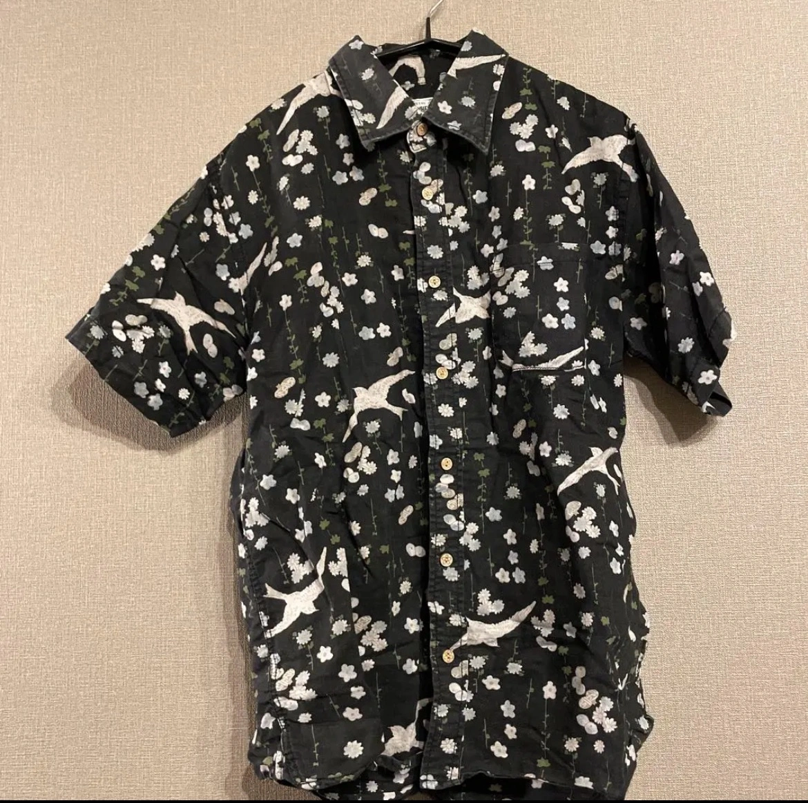 【激安】和柄総柄シャツ アンティーク レア レトロ柄 送料無料の写真2枚目