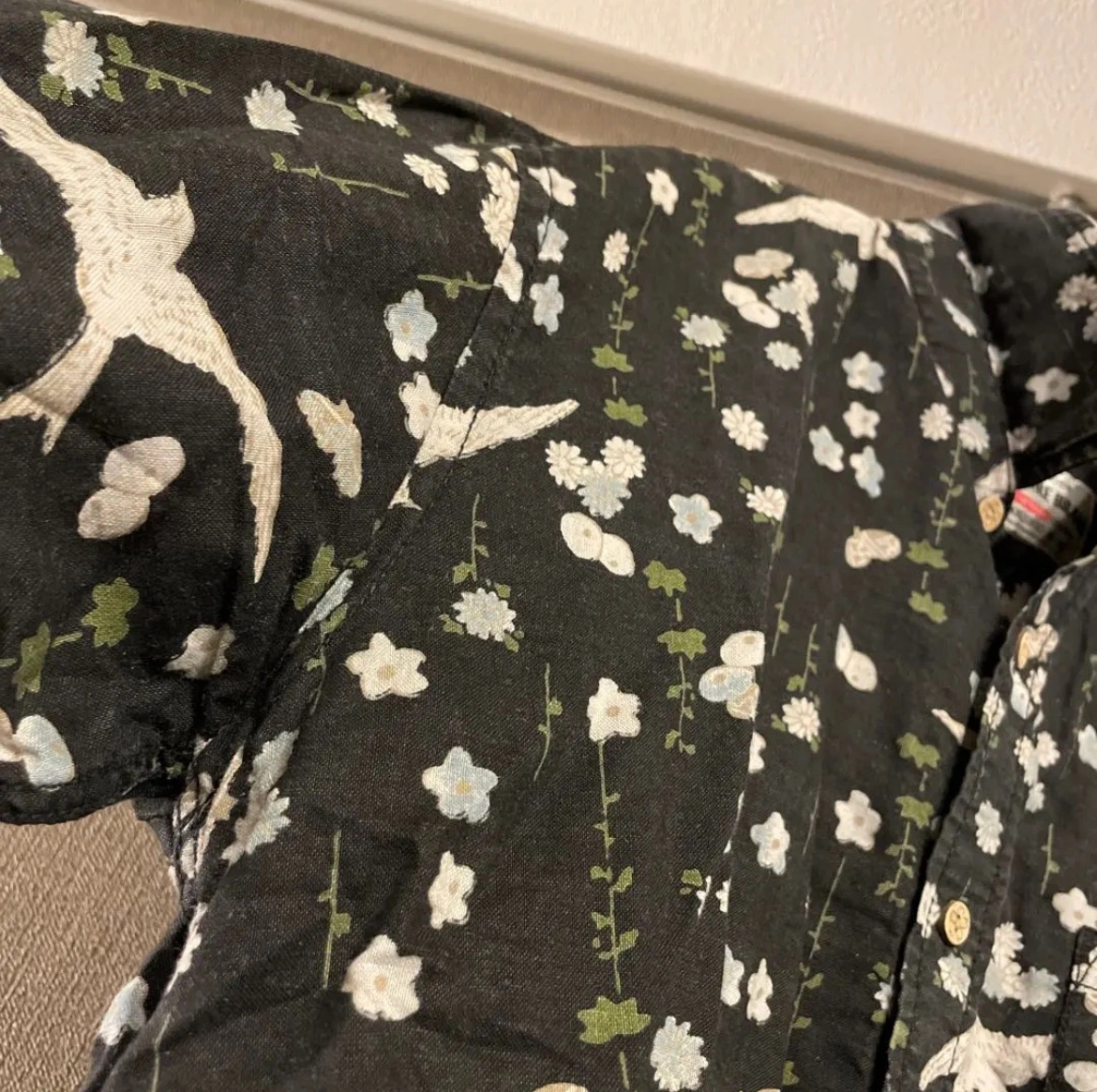 【激安】和柄総柄シャツ アンティーク レア レトロ柄 送料無料の写真10枚目