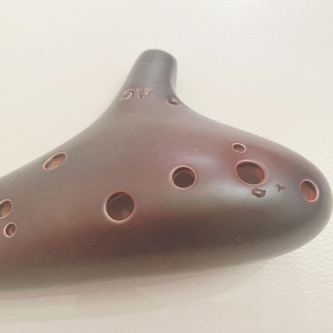 箱付き　新品　C調　オカリナ　AC スタンドセット　ブラウン　管楽器　楽器　音楽の写真3枚目