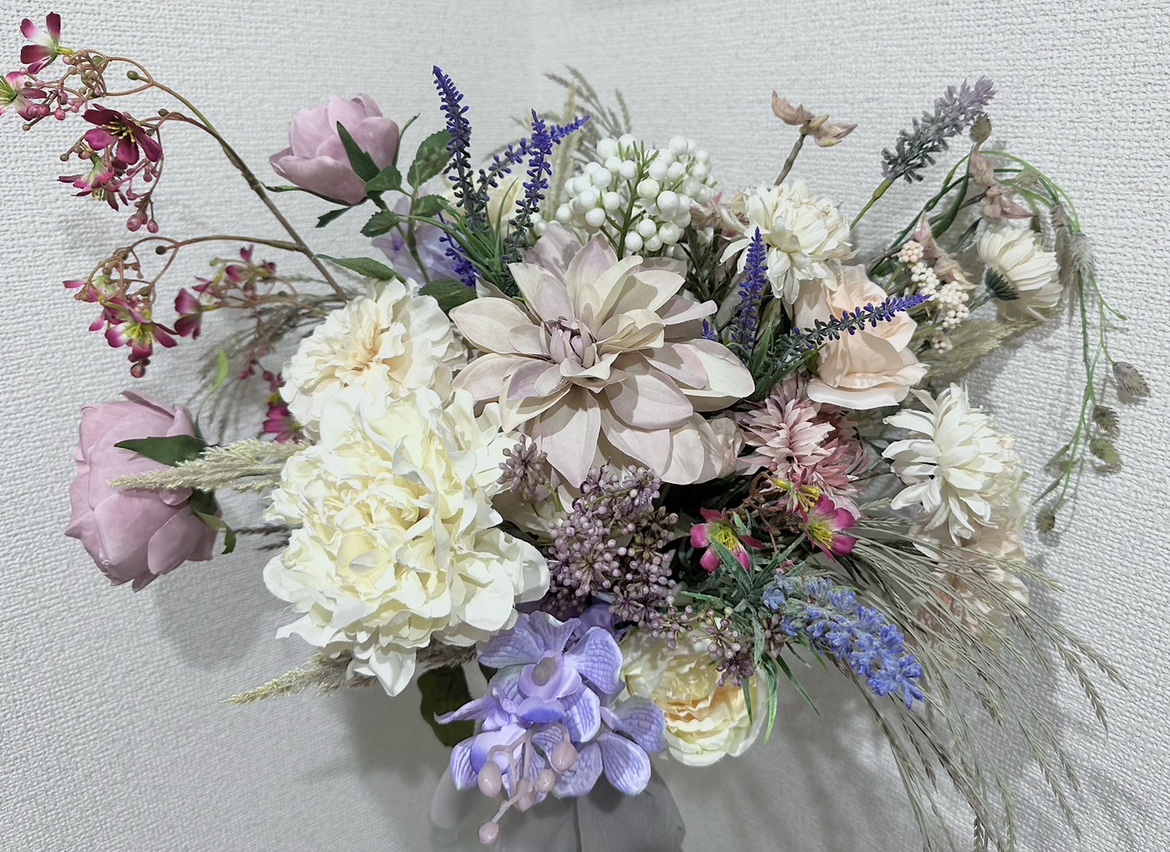 アーティフィシャルブーケ　花束　結婚式　wedding  bouquet mの写真3枚目