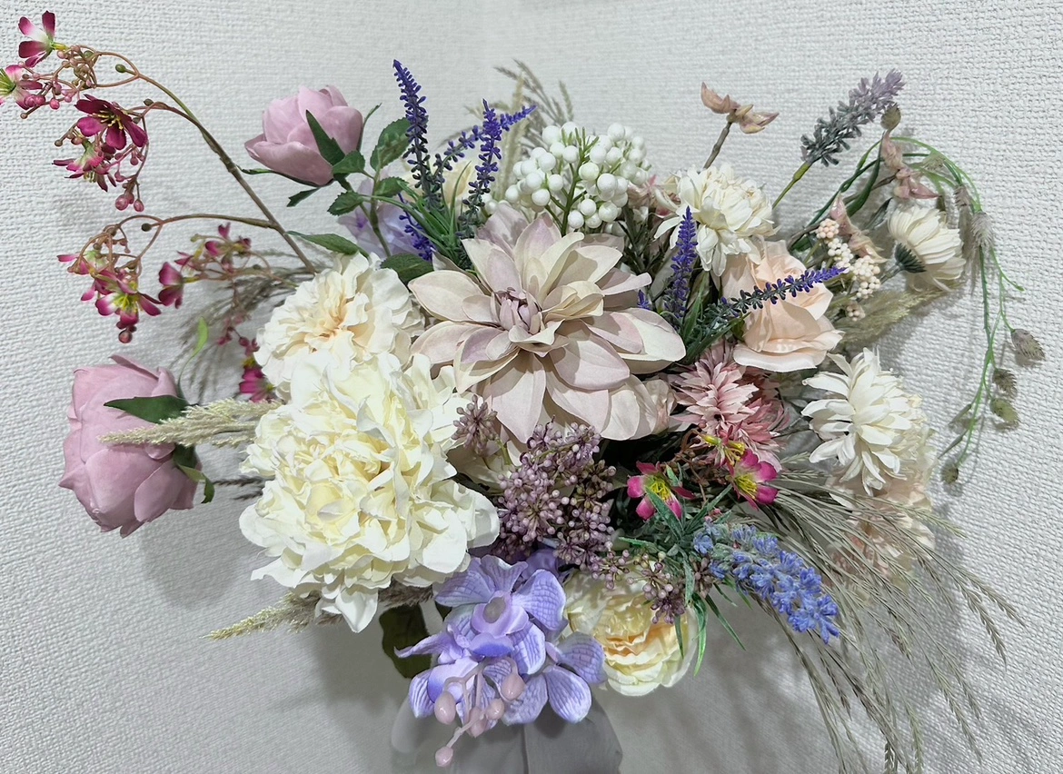 アーティフィシャルブーケ 花束 結婚式 wedding bouquet mの写真3枚目