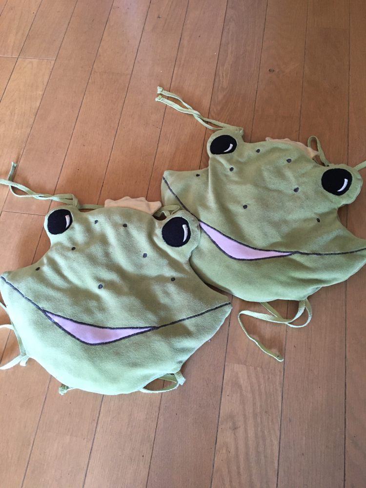 カエル座布団　子供用