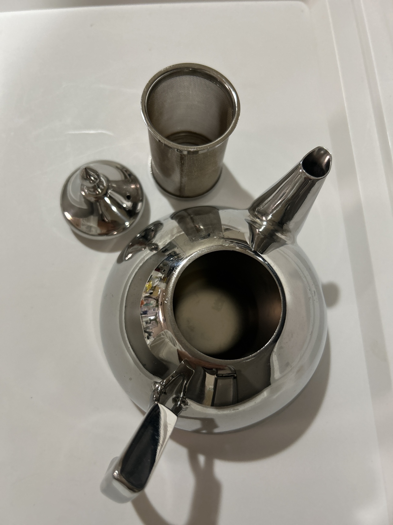 星野器物　18-8高級ステンレス（茶こし付き）の写真3枚目