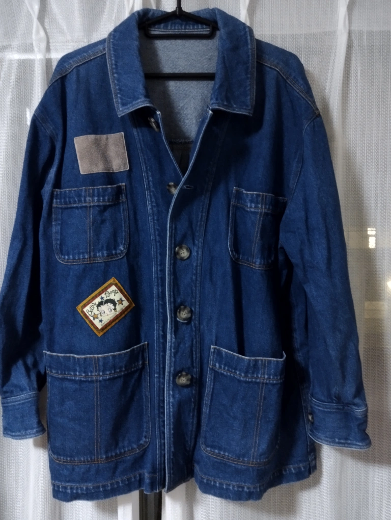 【良品】Betty Boop ベティブープ デニムジャケット Gジャン M-L