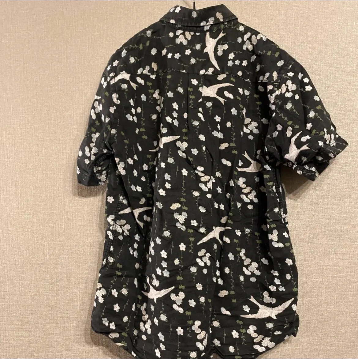 【激安】和柄総柄シャツ アンティーク レア レトロ柄 送料無料の写真7枚目